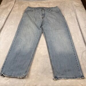 Levis SilverTab Baggy Jeans Mens 36x30 Light Wash Denim Vintage 90s Wide Leg